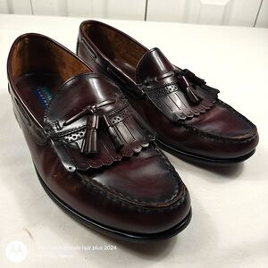 Men's CLAYBROOKE FOOTWEAR Leather Tassel Loafer Dress Shoe US Size 12